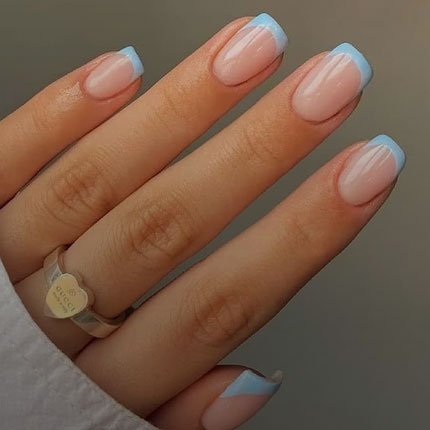 French Tip False Nails